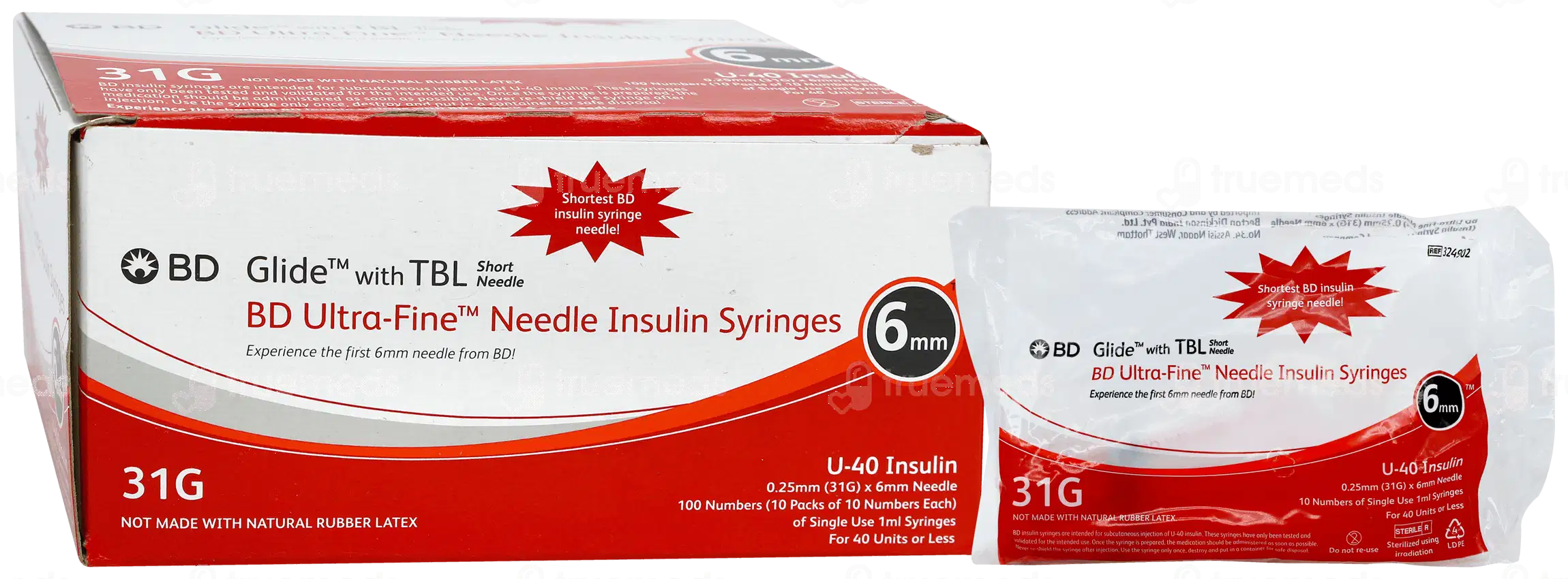Insulin Syringe 1ml- U40-31G- BD by Beton, Dickinson and Company (BD) — buy wholesale in Hyderabad