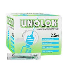 HMD Unolok 2.5ml Syringe with Needle - 26G (Pack of 100) by HMD — buy wholesale in Hyderabad