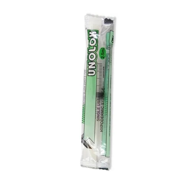 HMD Unolok 2.5ml Syringe with Needle - 26G (Pack of 100) thumbnail 3