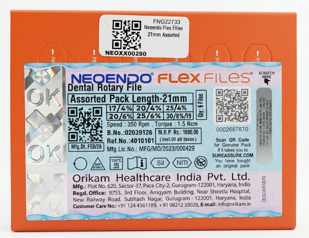 NeoEndo Flex Rotary Files- 21mm (Assorted) by NeoEndo — buy wholesale in Hyderabad