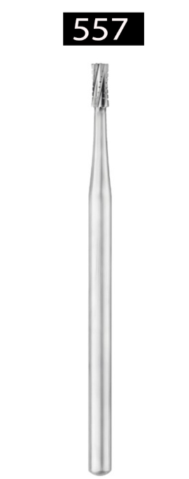 Prima Dental Carbide Bur (HP 557) Flat Fissure Cross Cut thumbnail 2